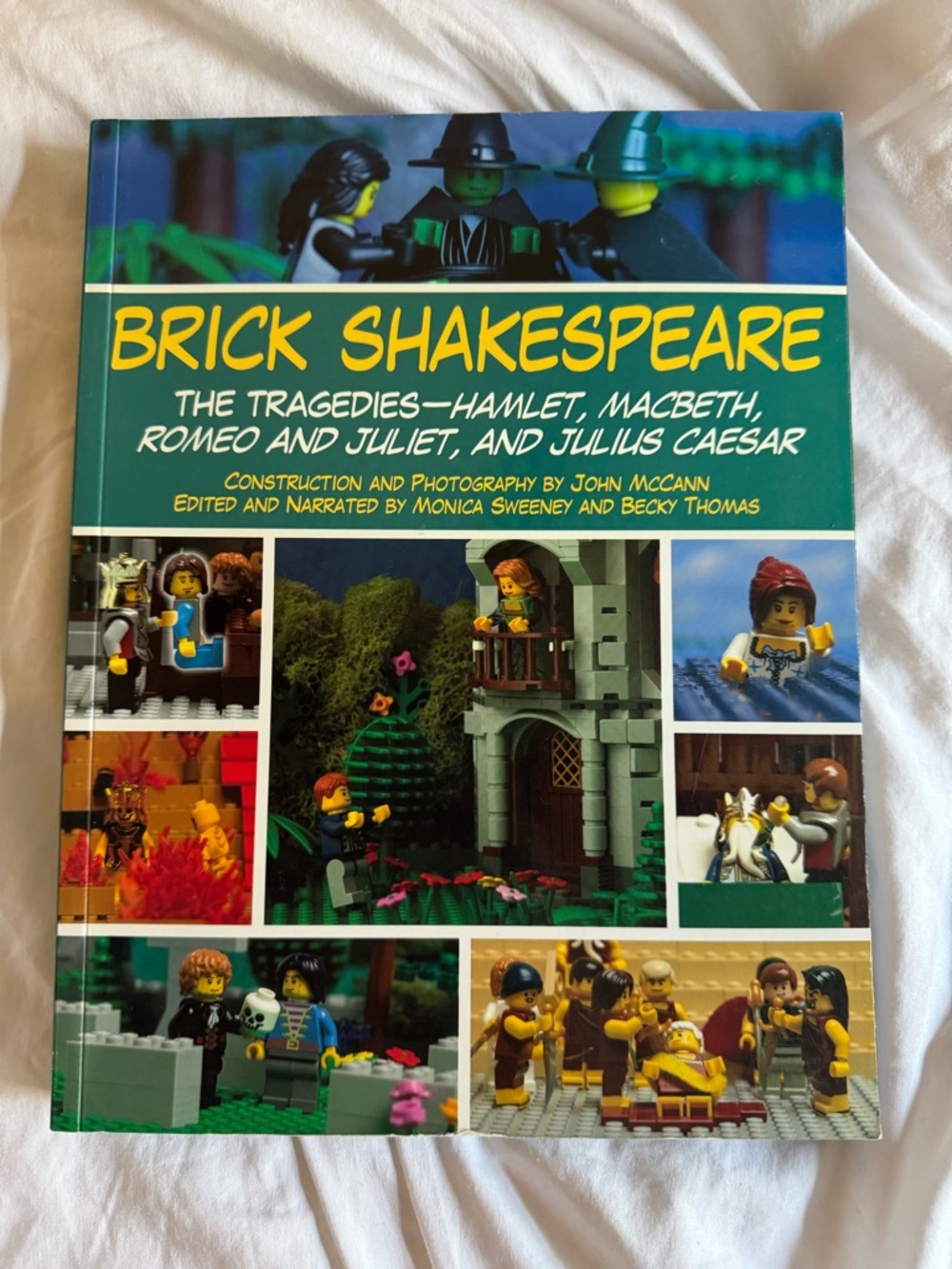 Brick Shakespeare Hardcover Book - Green & Yellow Cover